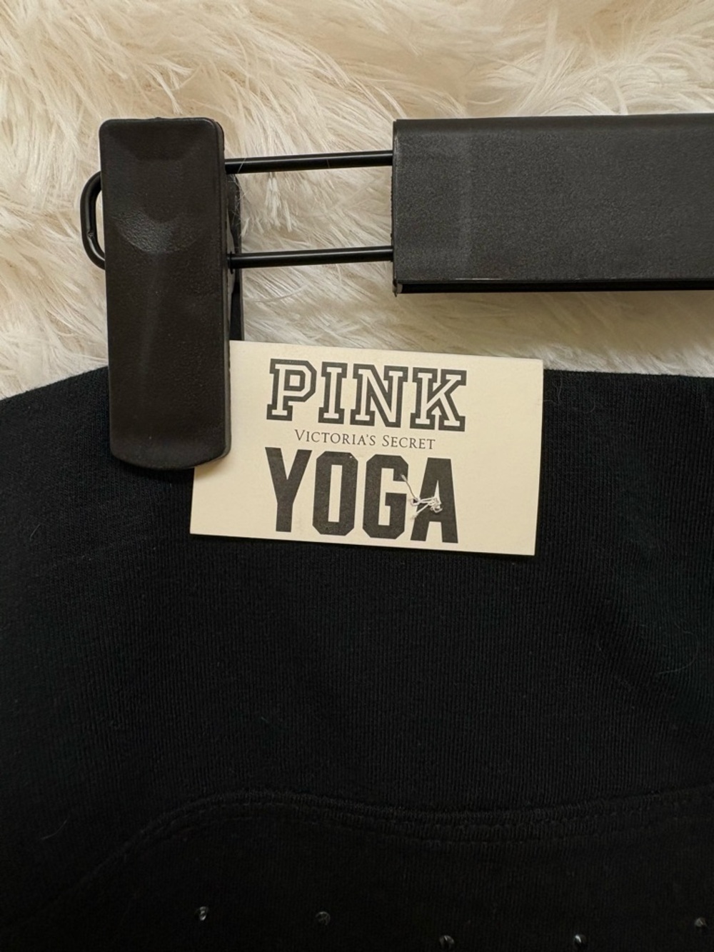 PINK Victoria's Secret Black All Over Rhinestone NWT Leggings | Size Medium π€β¨ - Picture 17 of 17